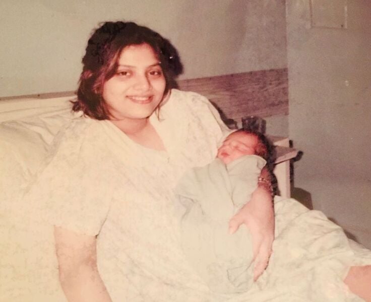19 year old Sonam Khan with her newly born son