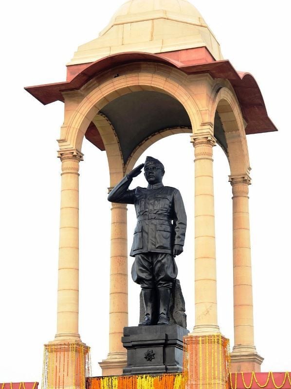 30-feet Statue of Subhash Chandra Bose by Arun Yogiraj