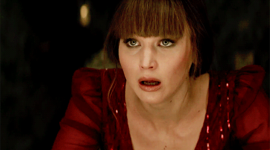 Jennifer Lawrence as 'Dominika Egorova' in the film 'Red Sparrow' (2018)