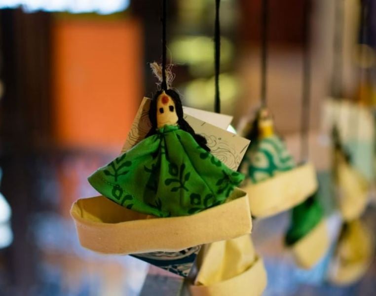 A Bhoomika doll on the display 