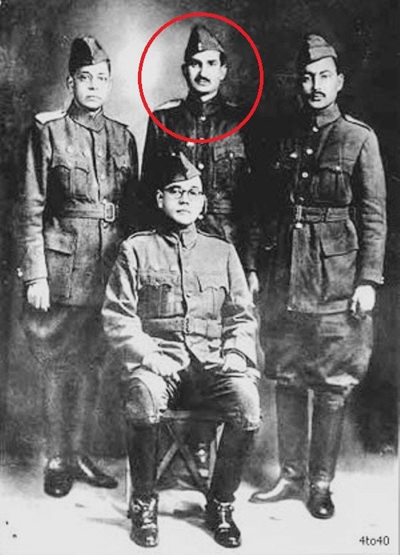 A File Photo of General Shah Nawaz Khan With Subhash Chandra Bose