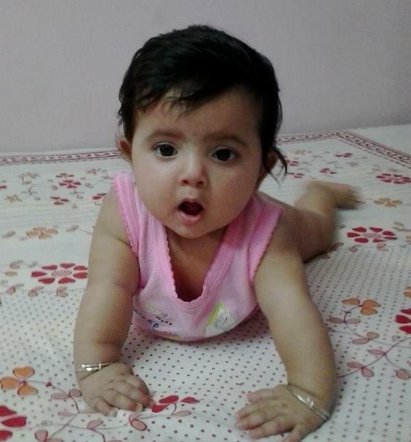 A childhood image of Ayanna Chatterjee