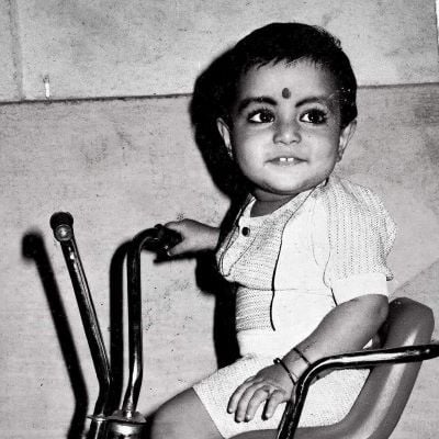 A childhood image of Deepak Parambol