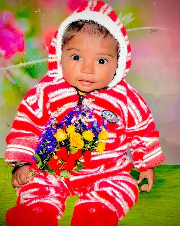 A childhood image of Gagan Likhari