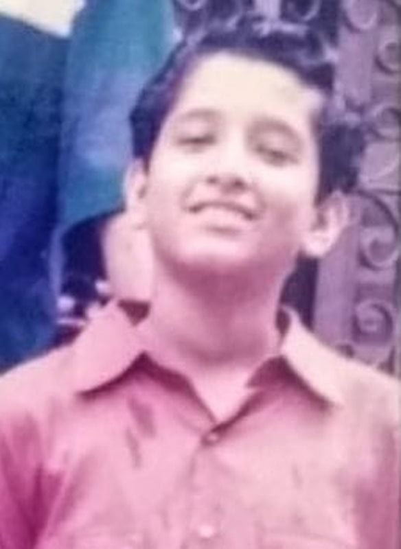 A childhood image of Parambrata Chatterjee