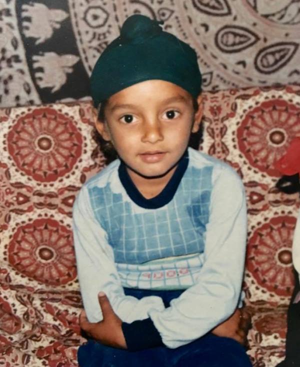 A childhood image of Sippy Gill