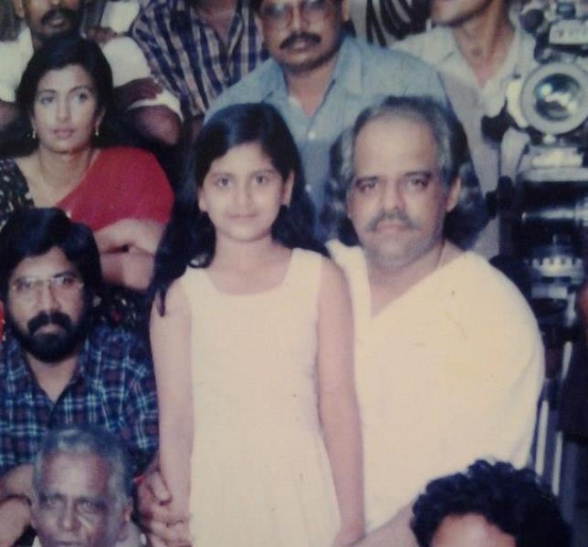A childhood image of Sruthi Lakshmi