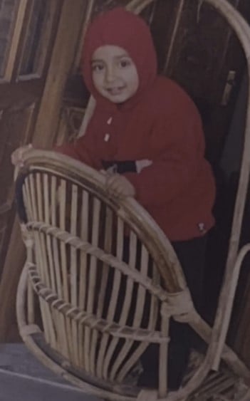 A childhood photo of Devkaran Sharma