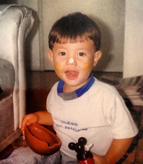 A childhood photo of Gabriel Yoshimoto