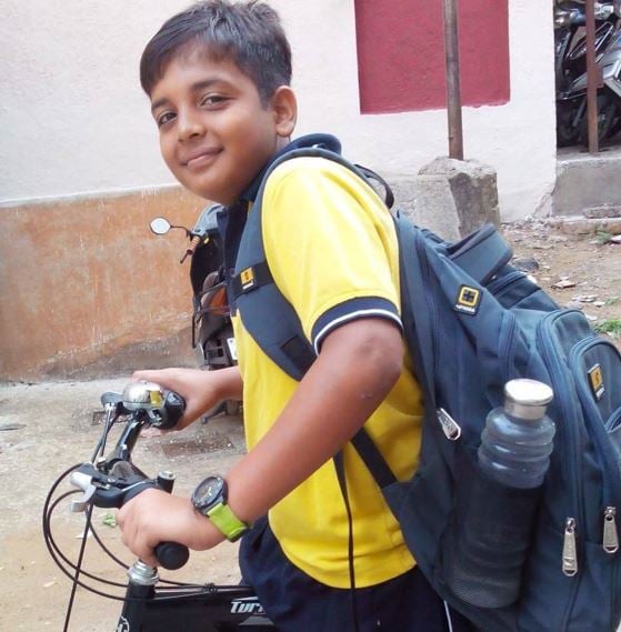 A childhood photo of Harsh Dubey