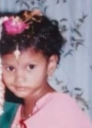 A childhood photo of Jahnavi Dangeti