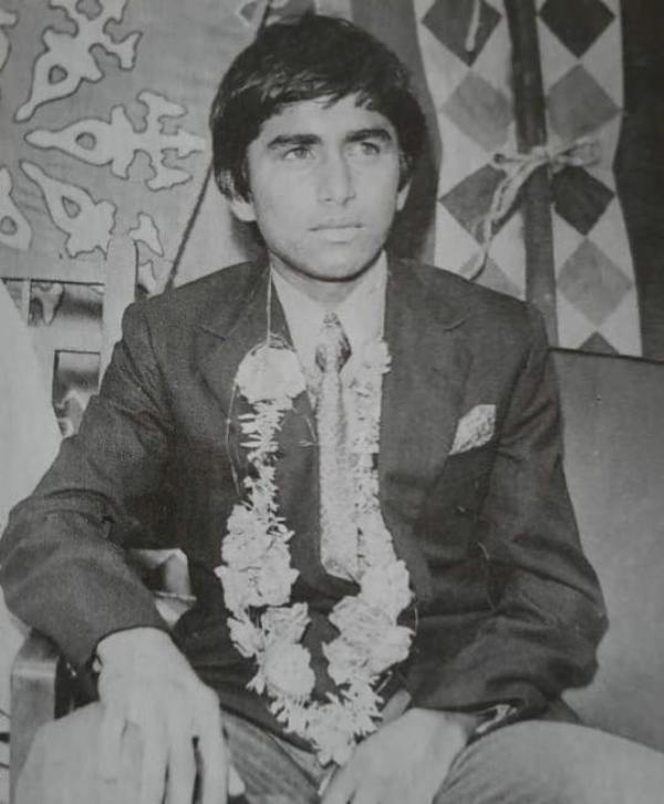 A childhood photo of Javed Miandad