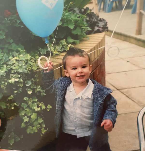 A childhood photo of Josh Baker