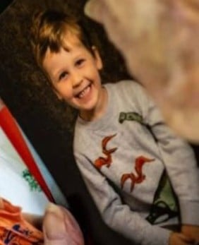 A childhood photo of Lockie Ferguson