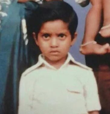 A childhood photo of Ma Ka Pa Anand