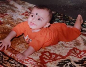 A childhood photo of Naga Manikanta