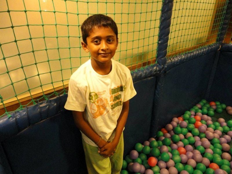 A childhood photo of Sai Sudharsan