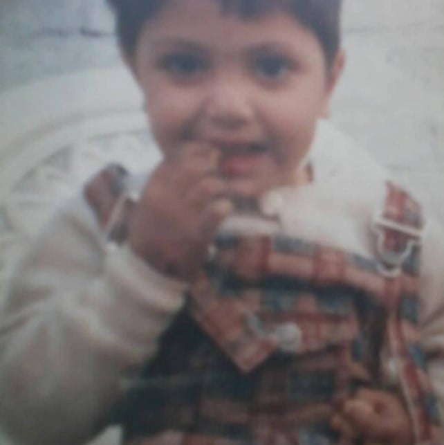 A childhood photo of Sameer Rizvi