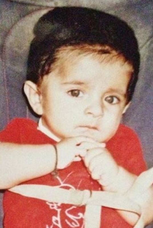 A childhood photo of Sheheryar Munawar