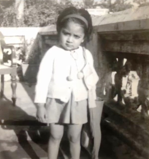 A childhood photo of Shruti Ulfat
