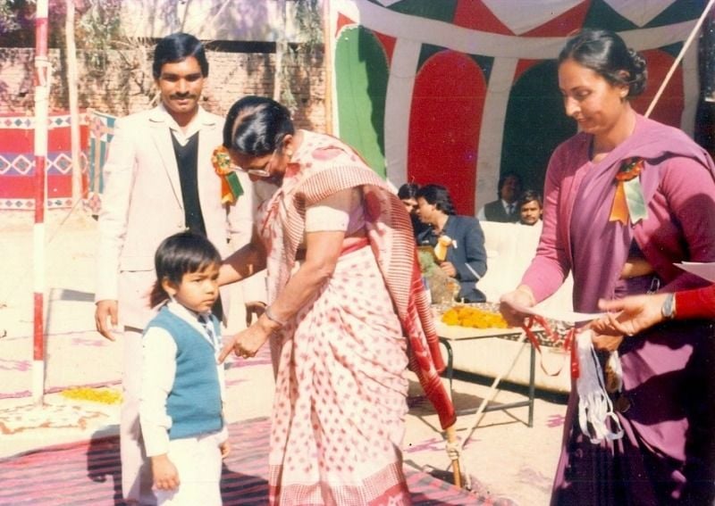 A childhood photo of Varun Vagish