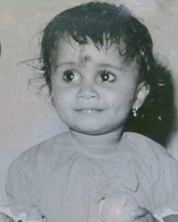 A childhood photograph of Abhinay Berde