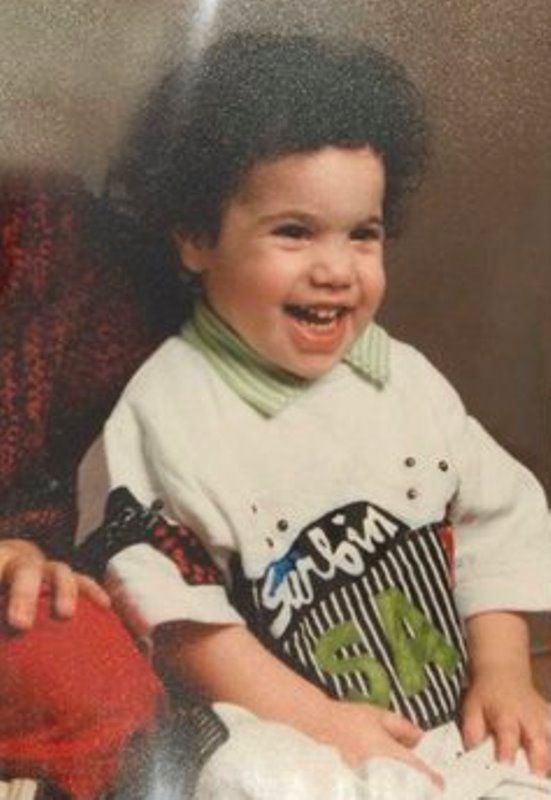 A childhood photograph of Benny Blanco