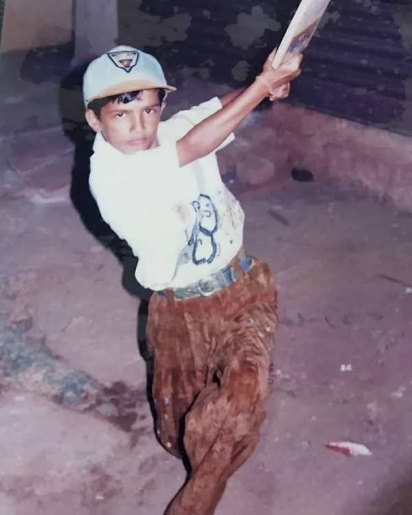 A childhood photograph of Shivankit Singh Parihar