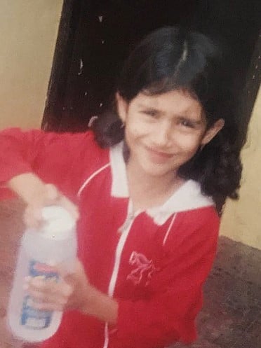 A childhood picture of Aditi Sandhya Sharma