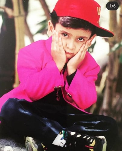 A childhood picture of Ali Kaashif Khan