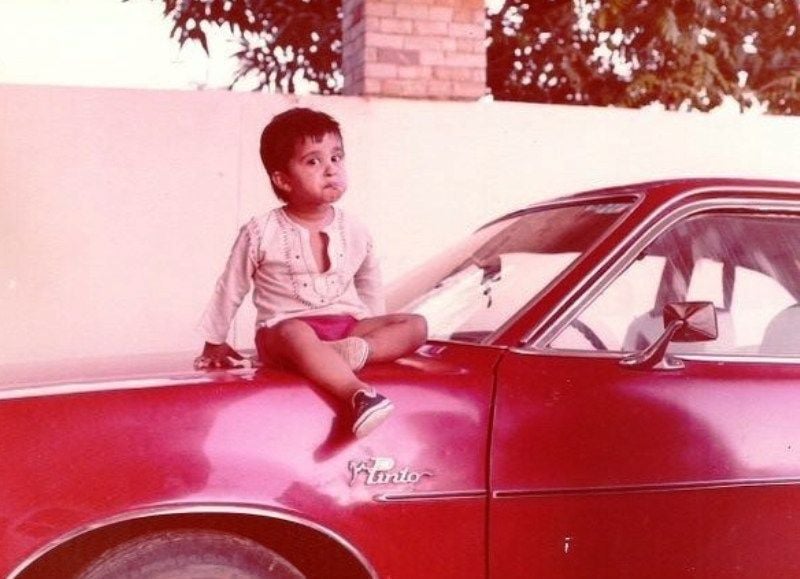 A childhood picture of Ali Kazmi