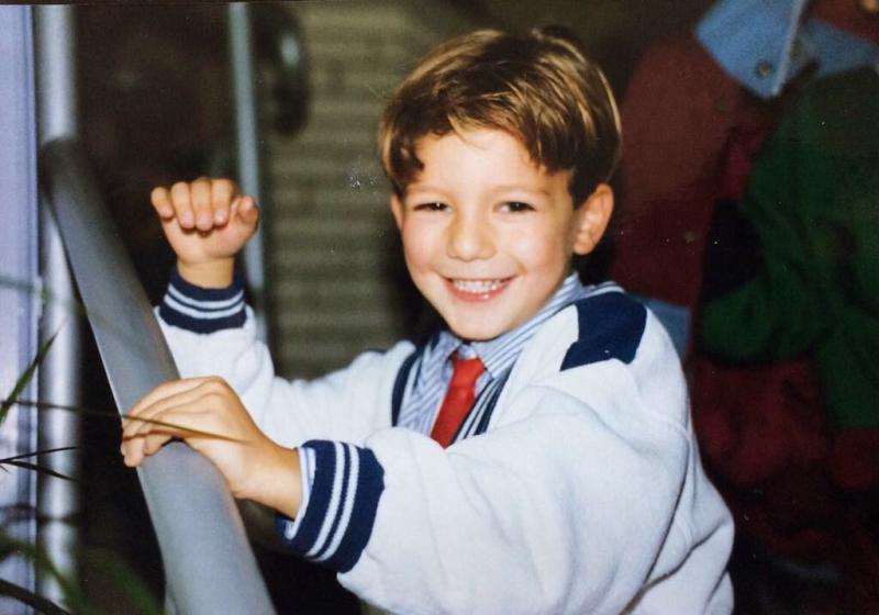 A childhood picture of Andrea Preti