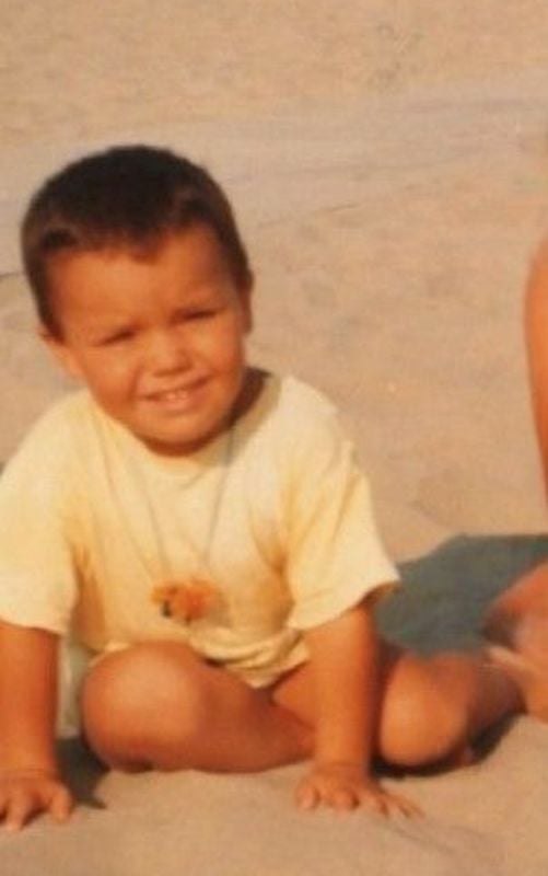 A childhood picture of Andrea Tabanelli