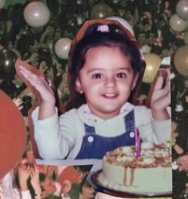 A childhood picture of Aneet Padda