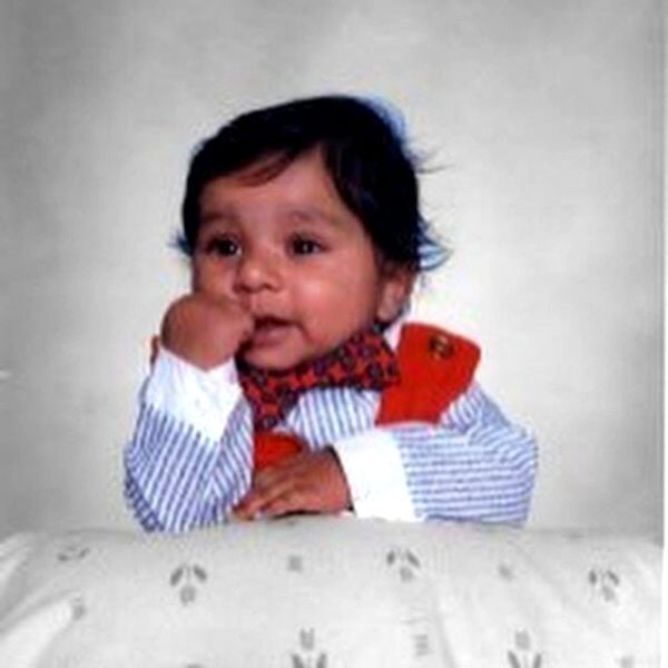 A childhood picture of Ankur Jain