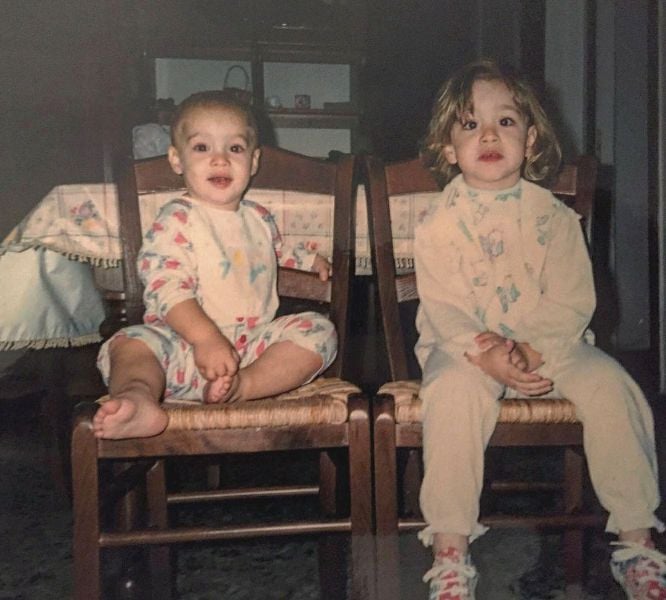 A childhood picture of Antonino Spinalbese with one of his siblings