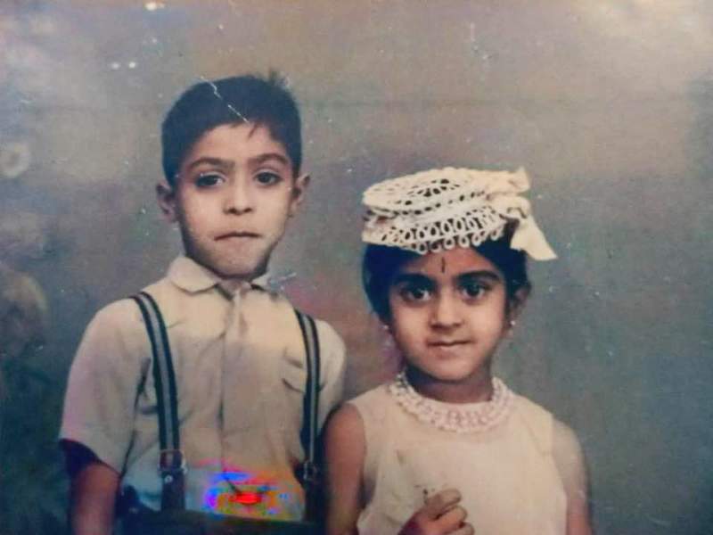 A childhood picture of Aparna Vastarey and her brother