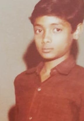 A childhood picture of Asim Sarode