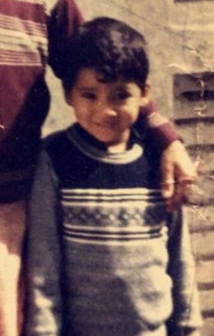 A childhood picture of Azhar Ali