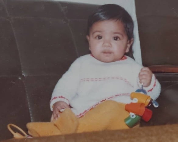 A childhood picture of Balvinder Sopal