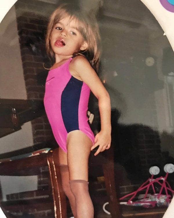 A childhood picture of Brooks Nader