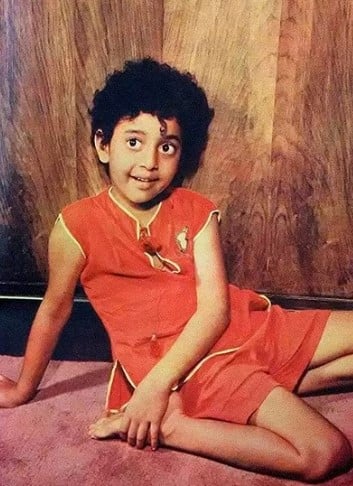 A childhood picture of Daisy Irani