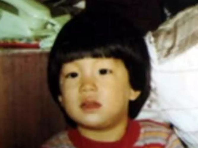 A childhood picture of Gong Yoo