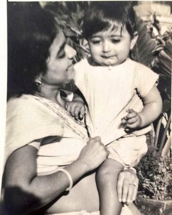 A childhood picture of Hansal Mehta