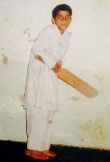 A childhood picture of Hashmatullah Shahidi