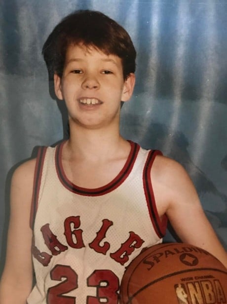 A childhood picture of Ike Barinholtz