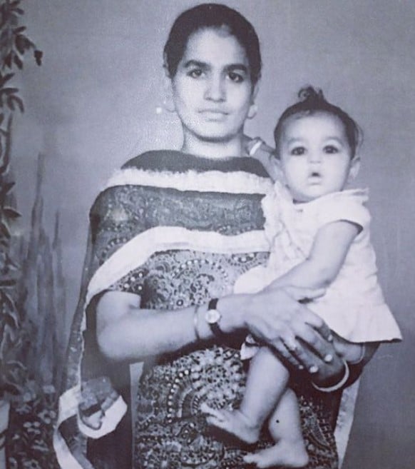 A childhood picture of Jasmine Bhambra