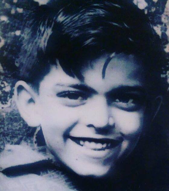 A childhood picture of Jitendra Awhad