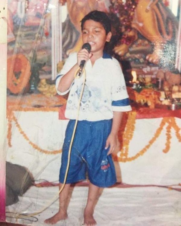 A childhood picture of Kanhiya Mittal