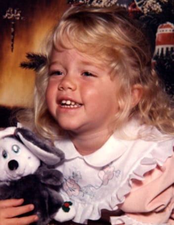 A childhood picture of Kendra Wilkinson